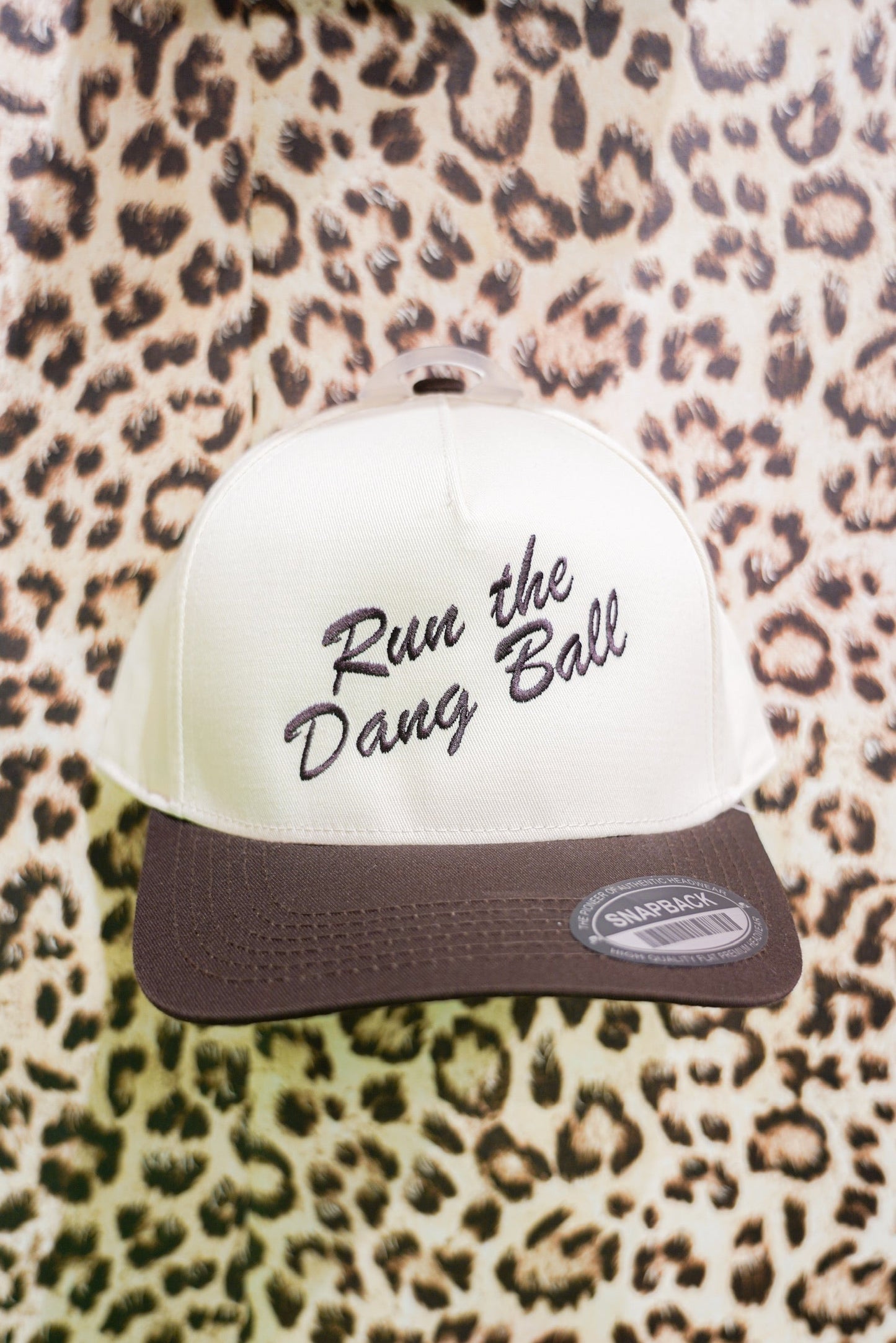 RUN THE DANG BALL CANVAS CAP