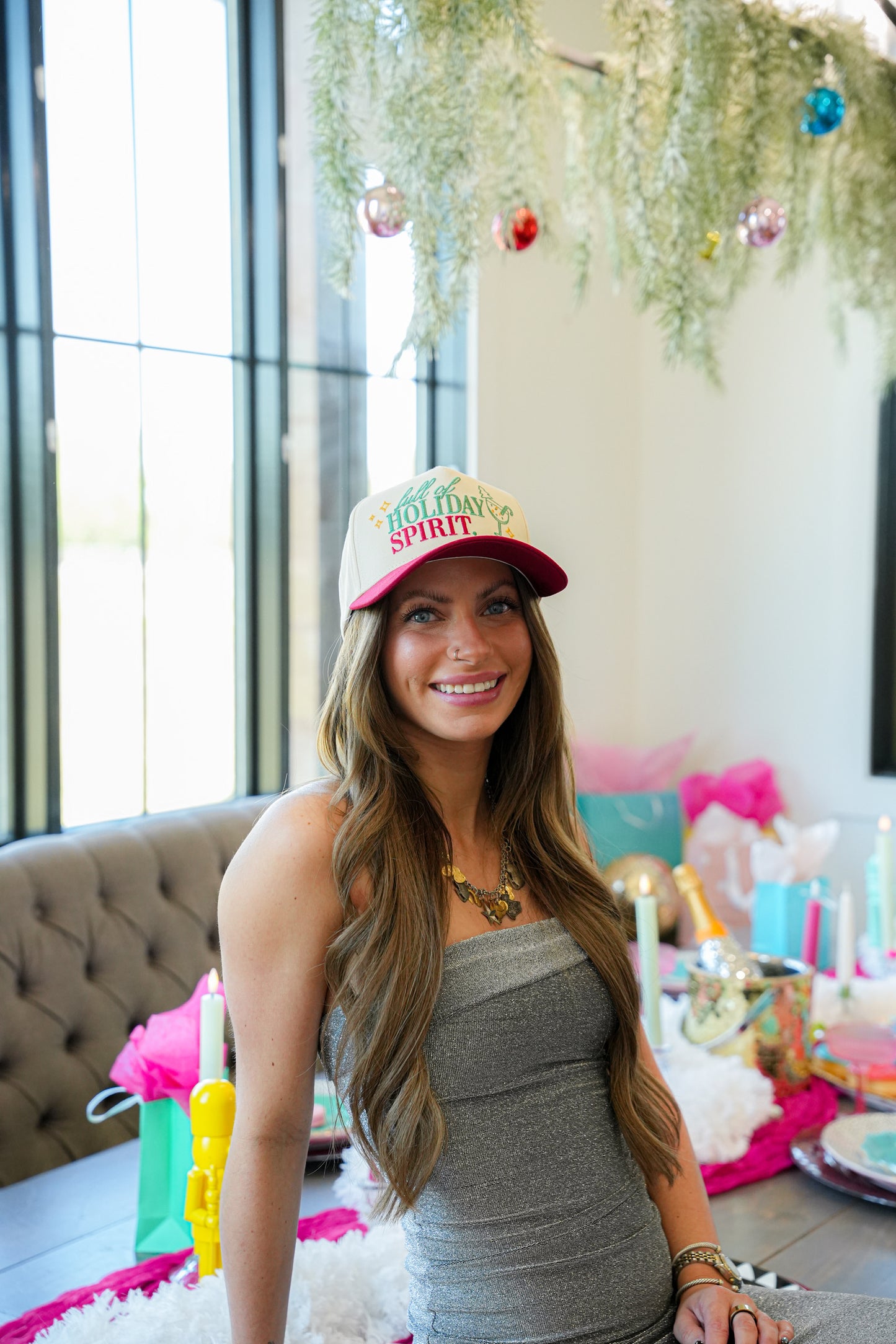 FULL OF HOLIDAY SPIRIT CANVAS CAP