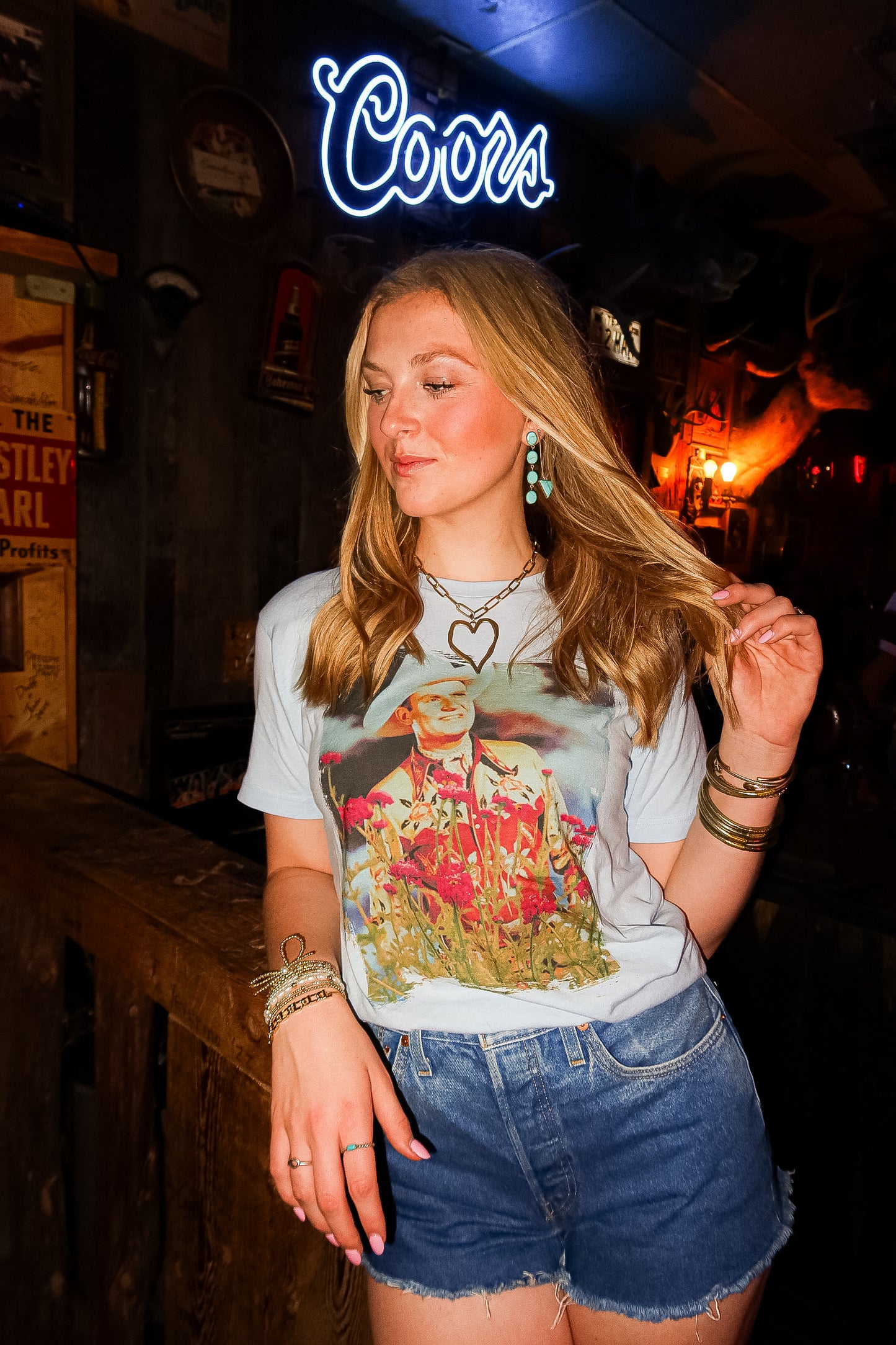 FLORAL COWBOY TEE | CREWNECK