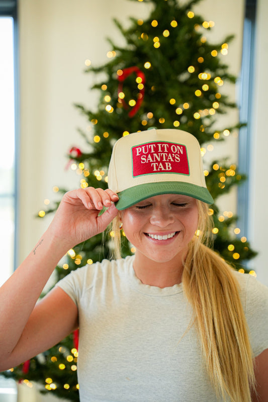 PUT IT ON SANTA'S TAB CANVAS CAP