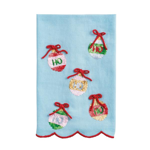 NUTCRACKER - ORDAMENT CHRISTMAS SEQUIN TOWEL