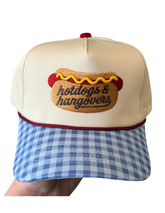 HOTDOGS & HANGOVERS CANVAS CAP