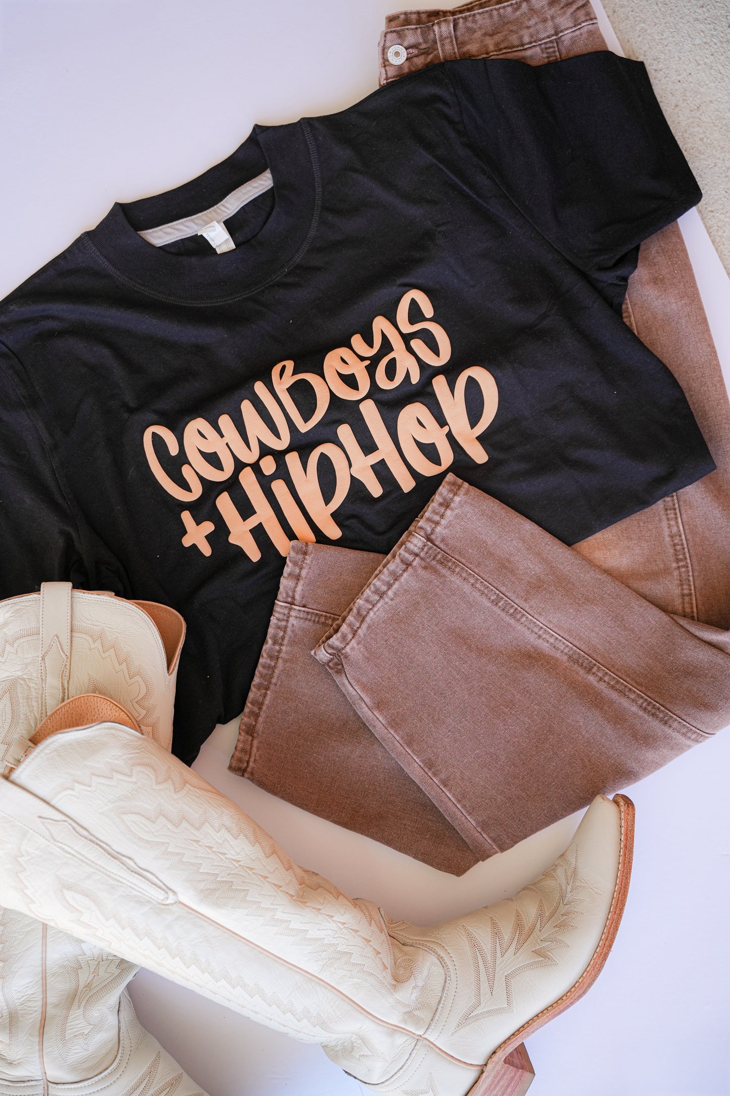 COWBOYS & HIP HOP — CROPPED TEE