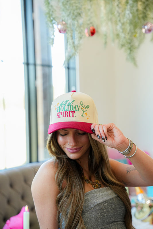 FULL OF HOLIDAY SPIRIT CANVAS CAP