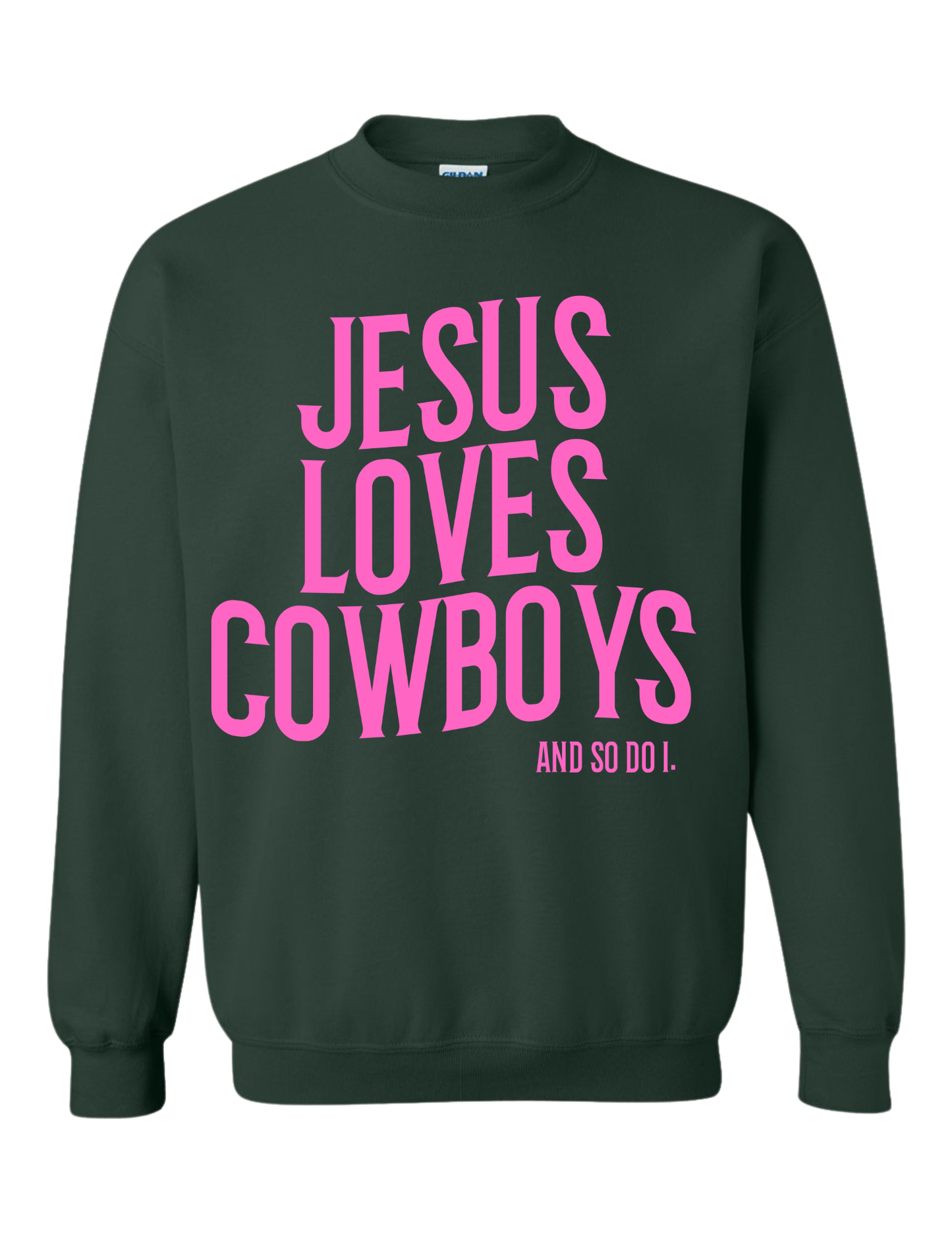 JESUS LOVES COWBOYS TEE | CREWNECK