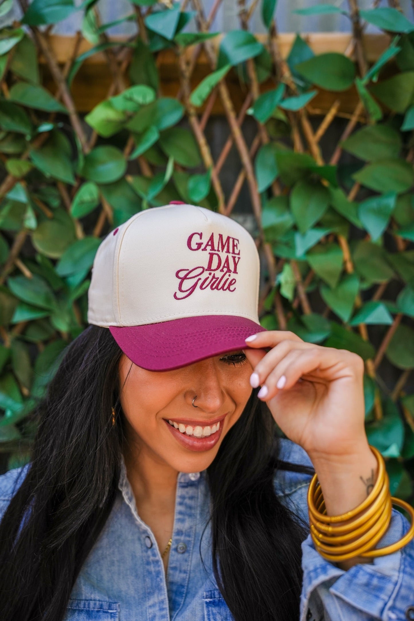 GAME DAY GIRLIE CANVAS CAP