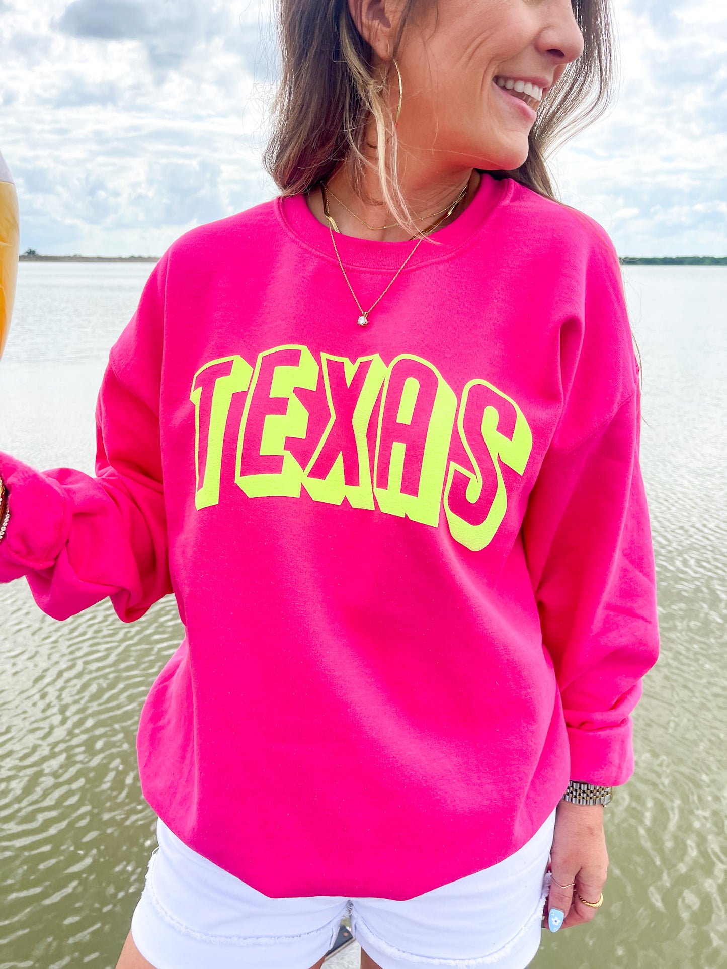 Hot Pink Texas Sweatshirt