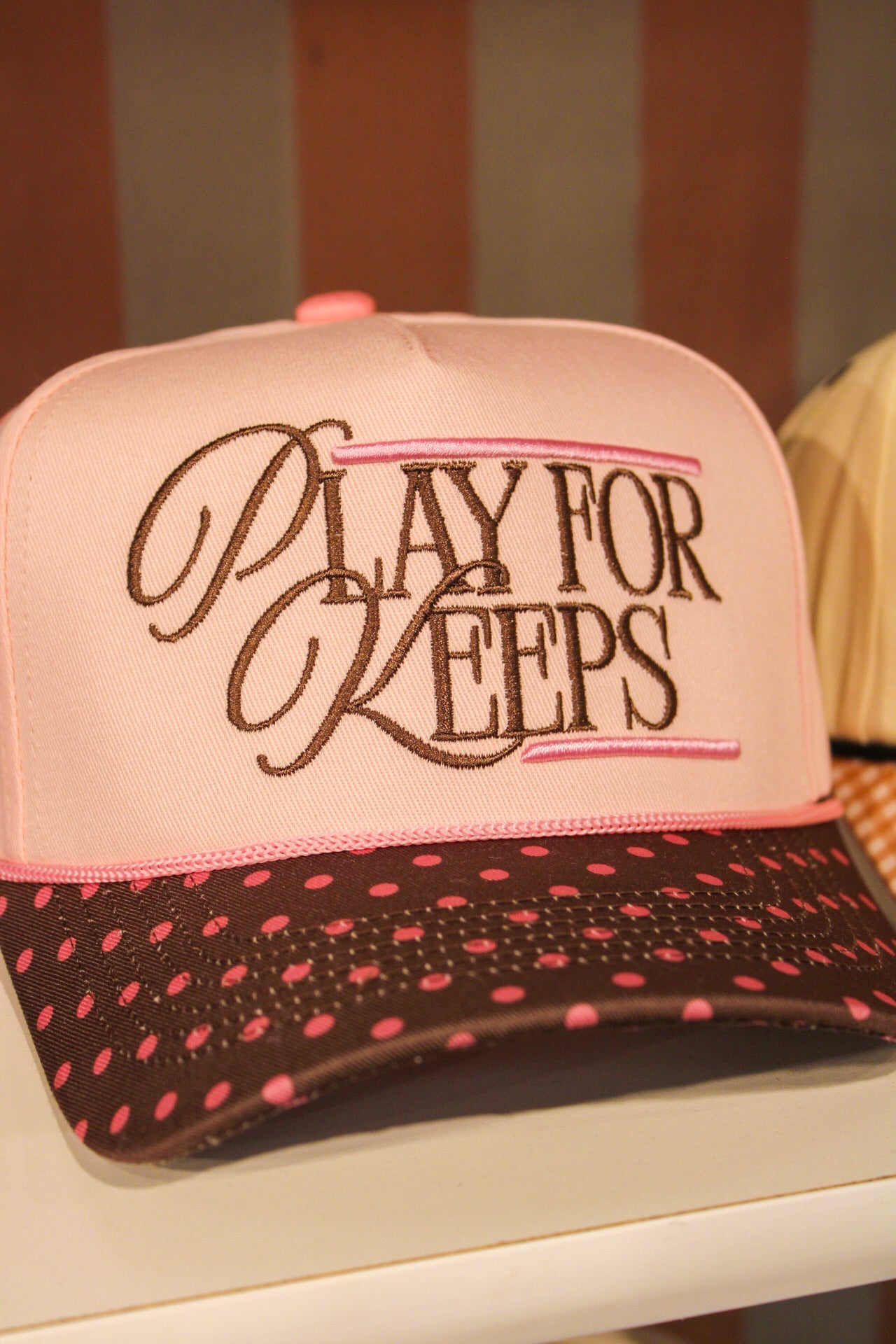 PLAY FOR KEEPS CANVAS CAP