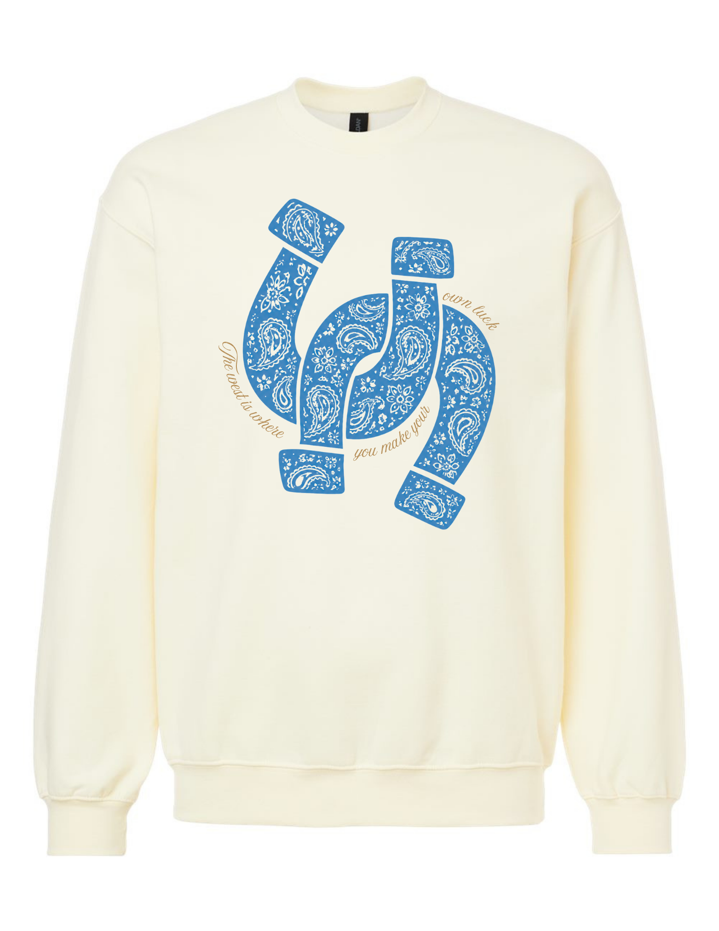 DOUBLE HORSESHOE TEE | CREWNECK