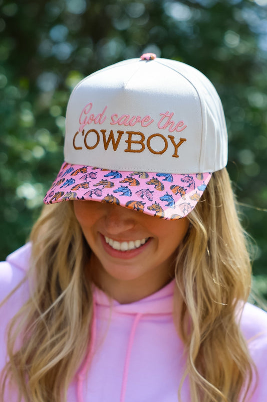 GOD SAVE THE COWBOY CANVAS CAP
