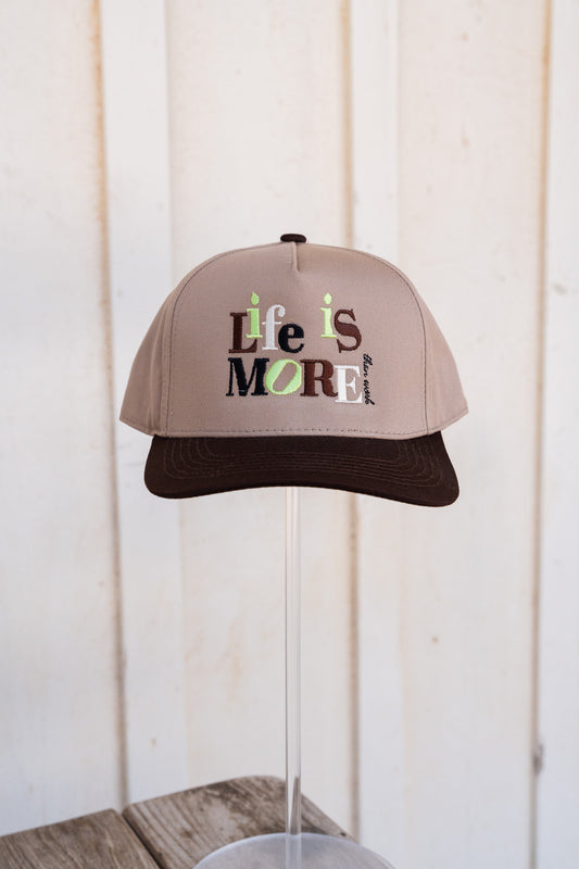 LIFE IS MORE FUN THAN WORK CANVAS CAP