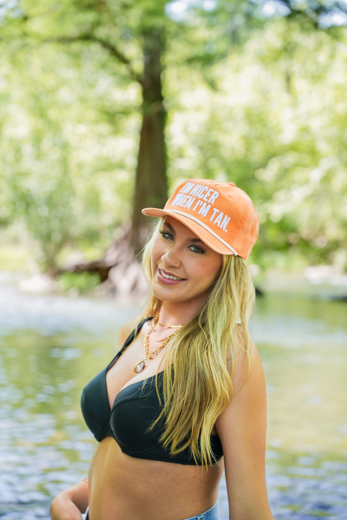 I'M NICER WHEN I'M TAN CAP