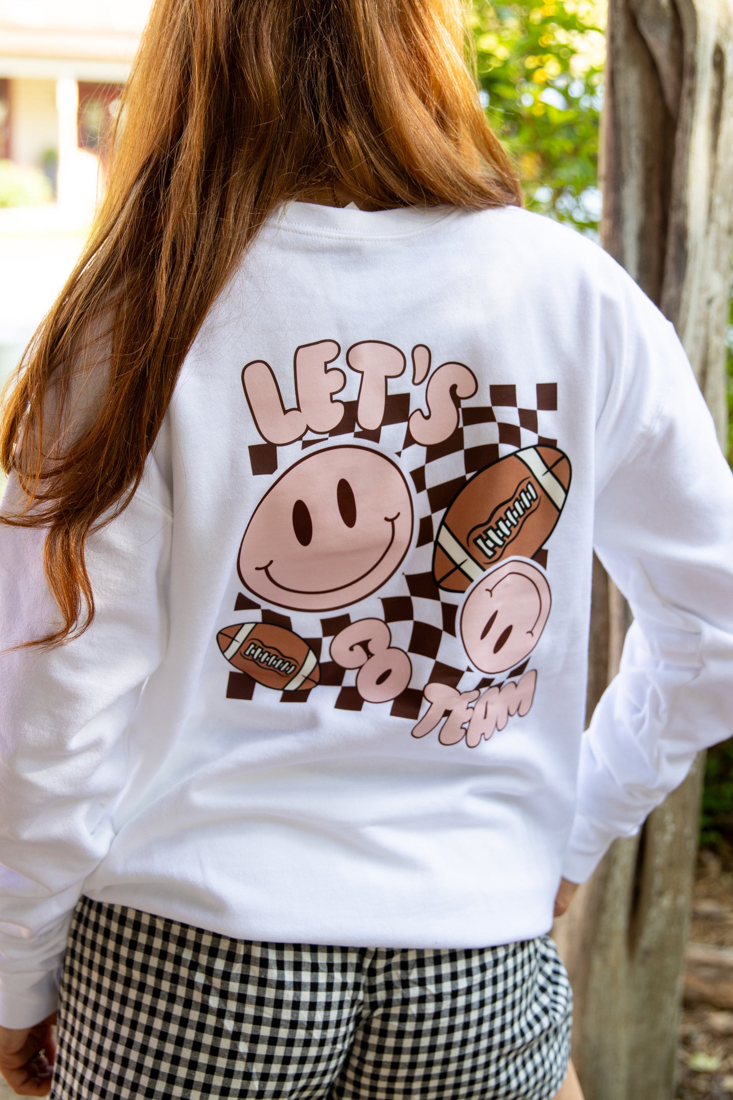 LET'S GO TEAM SMILEY CUSTOM TEE