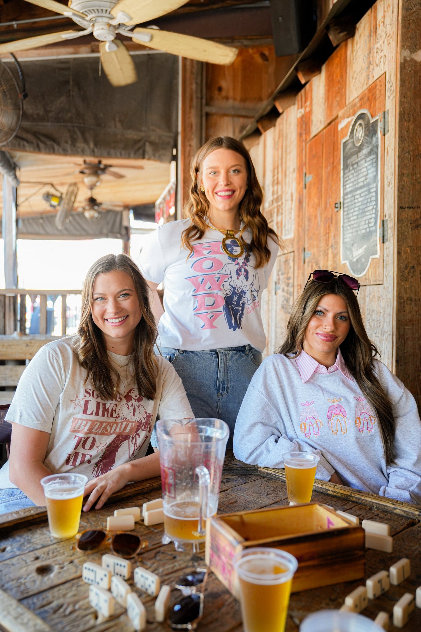 FANCY PANTS EMBROIDERED CREWNECK