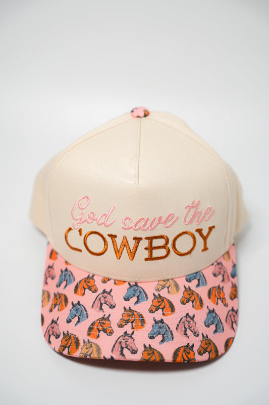 GOD SAVE THE COWBOY CANVAS CAP