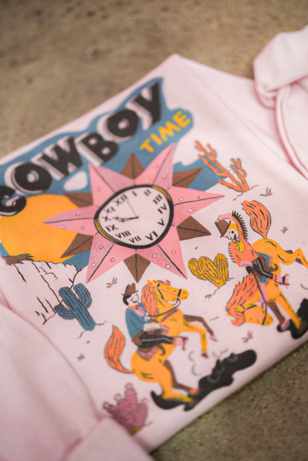 GINA IT'S COWBOY TIME TEE | CREWNECK