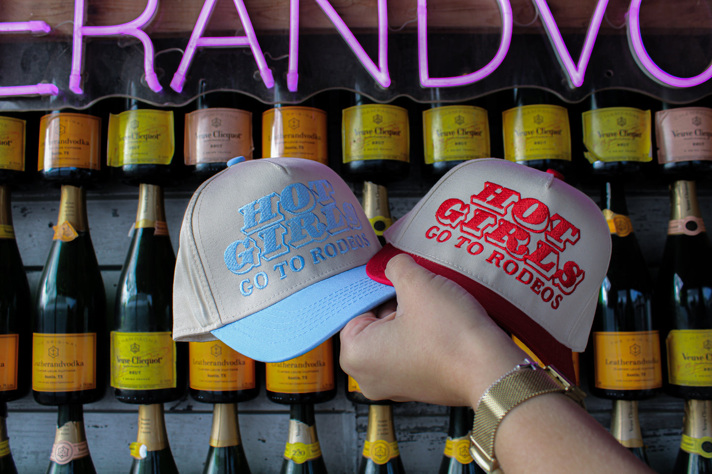 HOT GIRLS GO TO THE RODEO CANVAS CAP