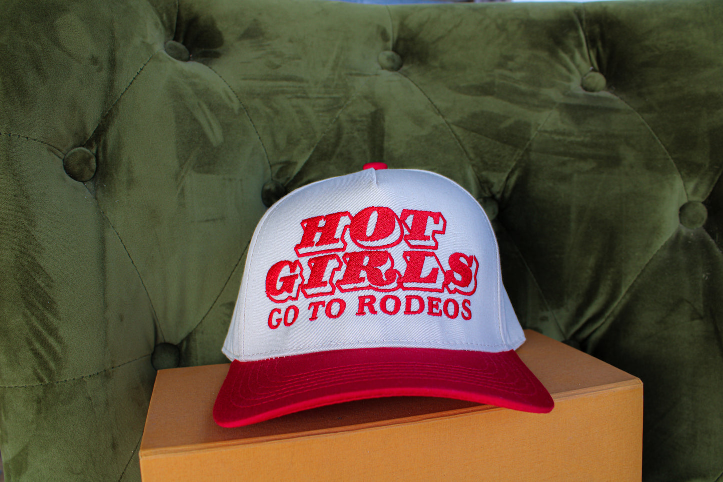 HOT GIRLS GO TO THE RODEO CANVAS CAP
