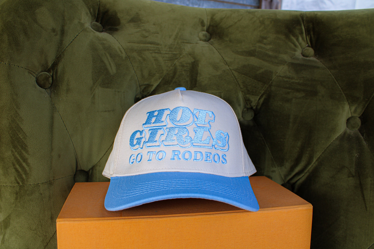 HOT GIRLS GO TO THE RODEO CANVAS CAP