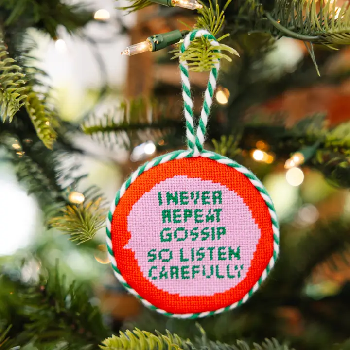 NUTCRACKER - GOSSIP NEEDLEPOINT ORNAMENT