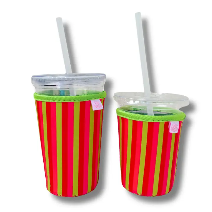 NUTCRACKER - HOLIDAY STRIPES ICED COFFEE SLEEVE