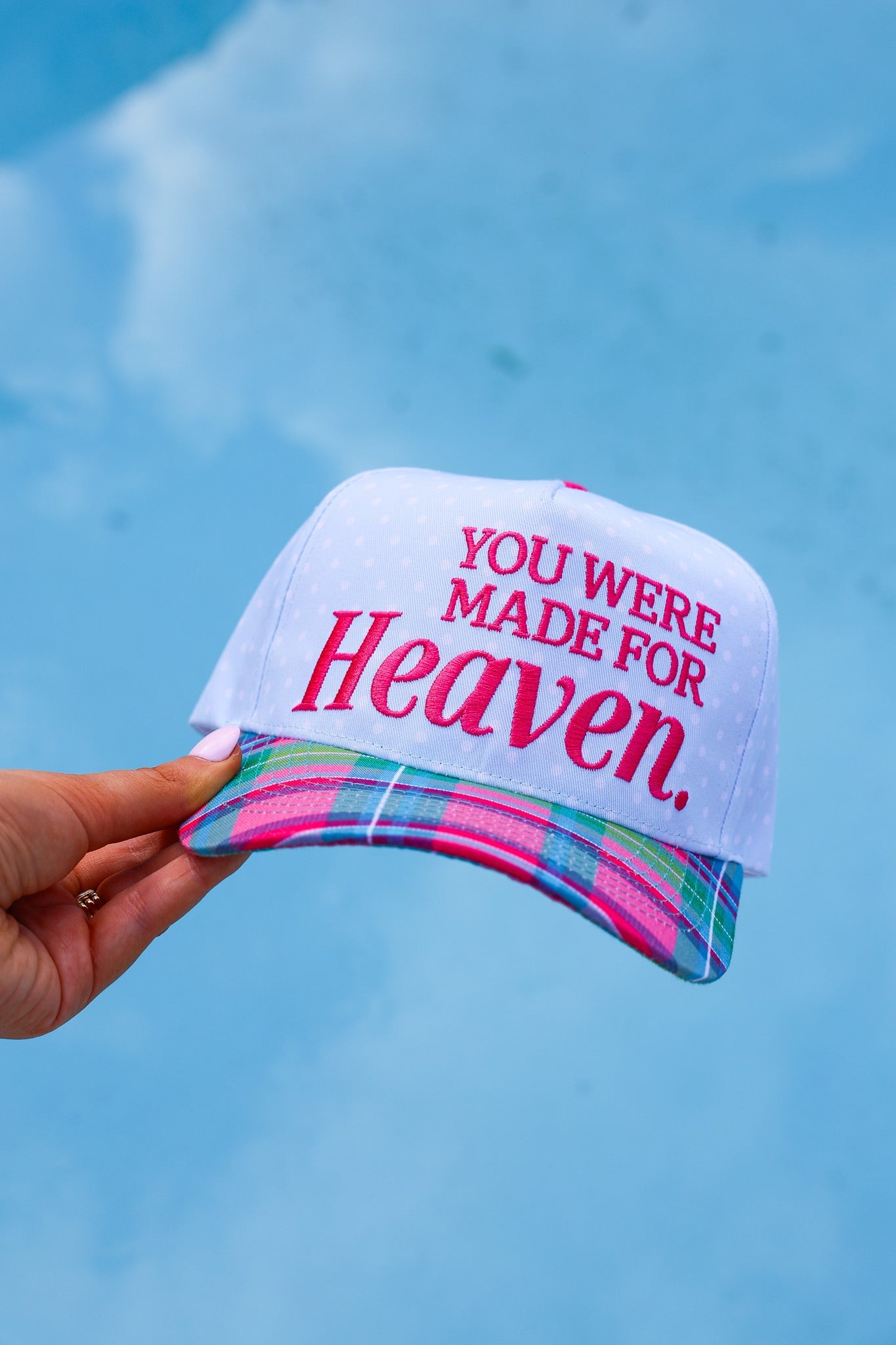 YOU WERE MADE FOR HEAVEN CANVAS CAP
