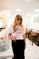 GINA CHAMPAGNE COWGIRL TEE | CREWNECK