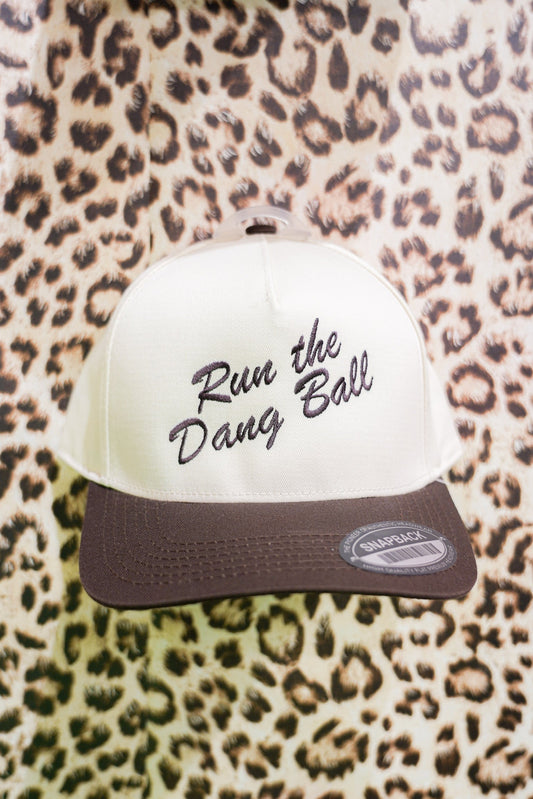 RUN THE DANG BALL CANVAS CAP