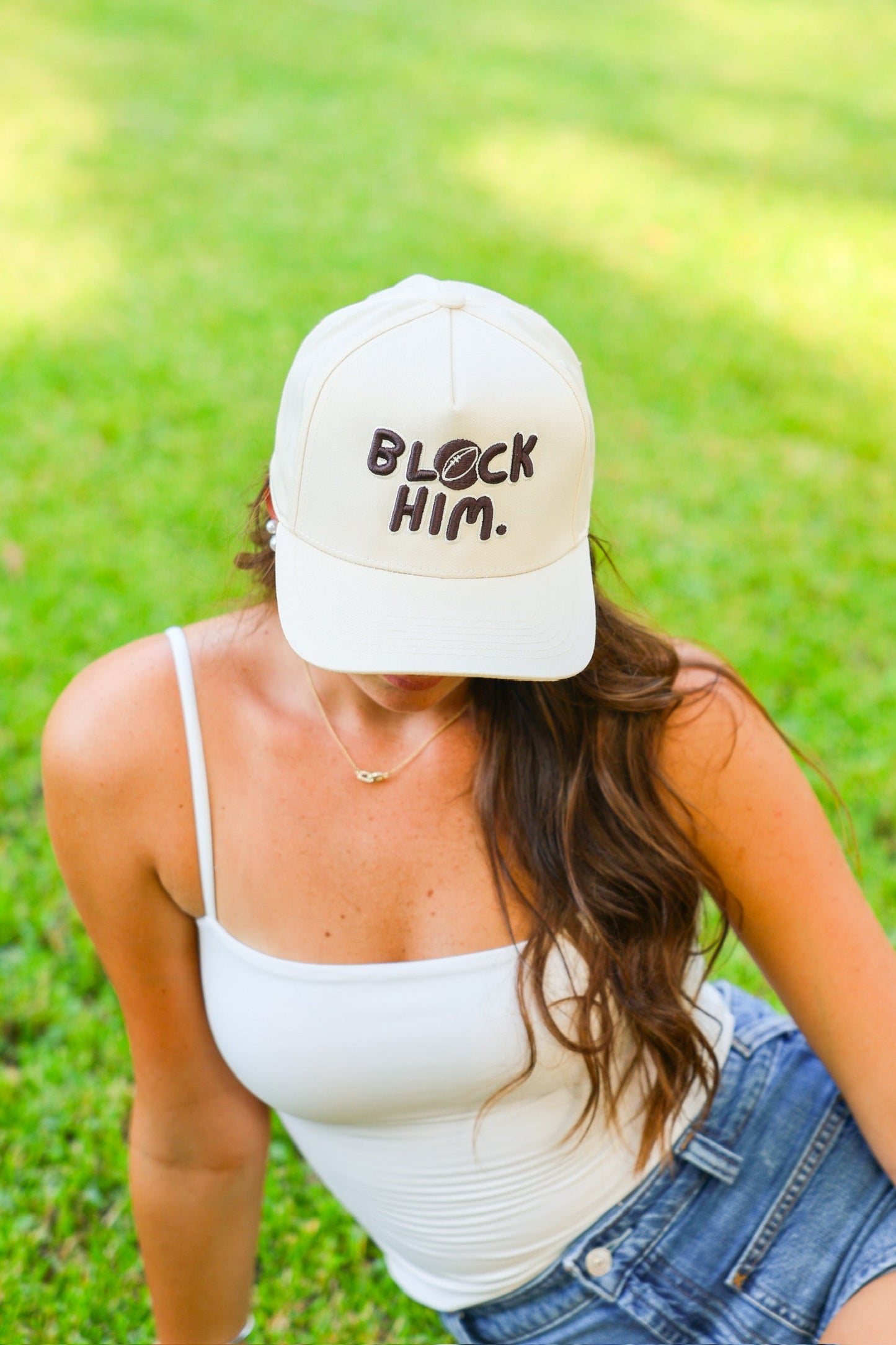 BLOCK HIM CANVAS CAP
