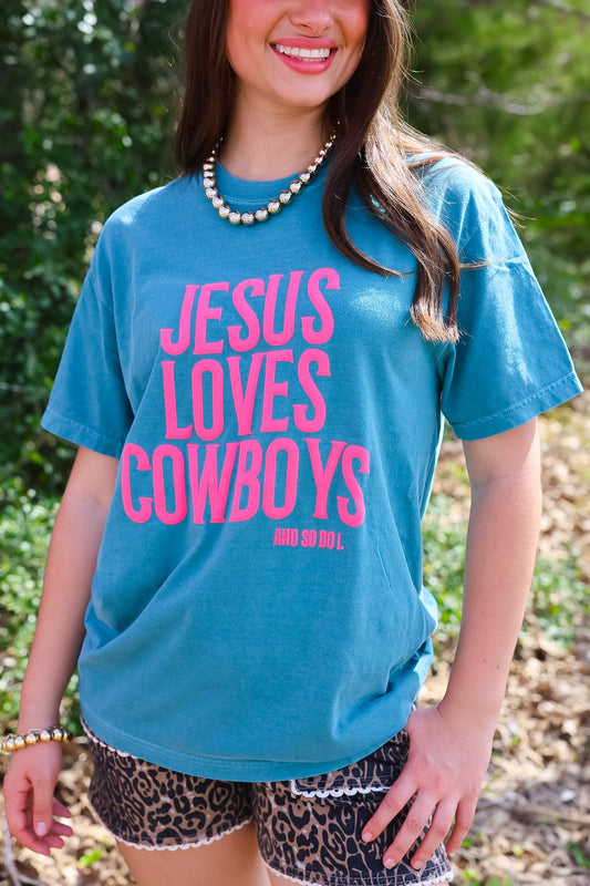 JESUS LOVES COWBOYS TEE | CREWNECK