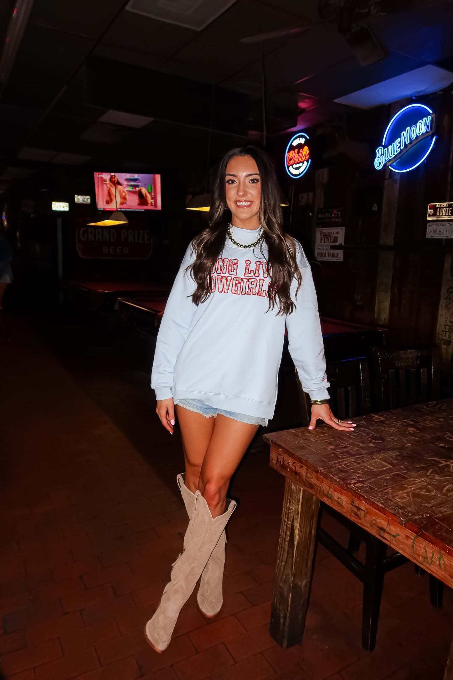 LONG LIVE COWGIRLS MOCKNECK