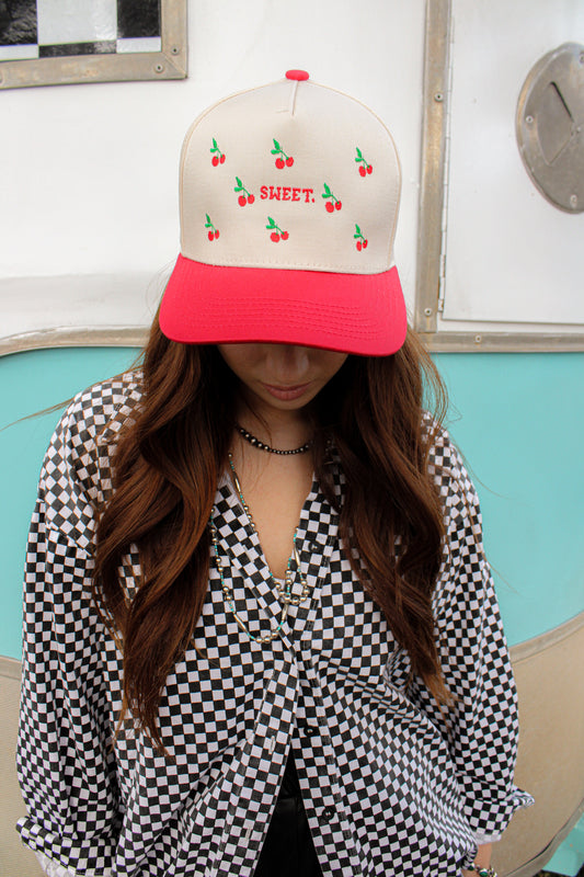 SWEET WITH CHERRIES HAT