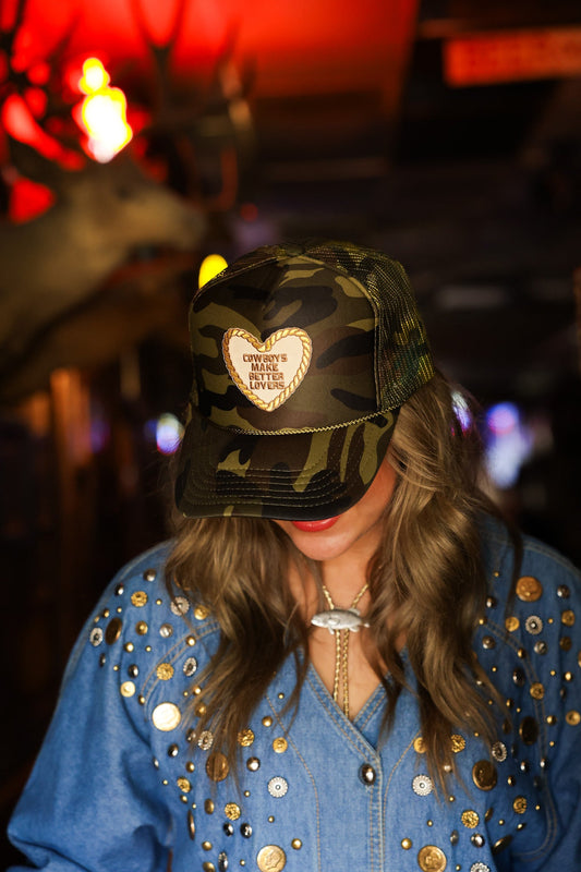 COWBOYS MAKE BETTER LOVERS TRUCKER HAT