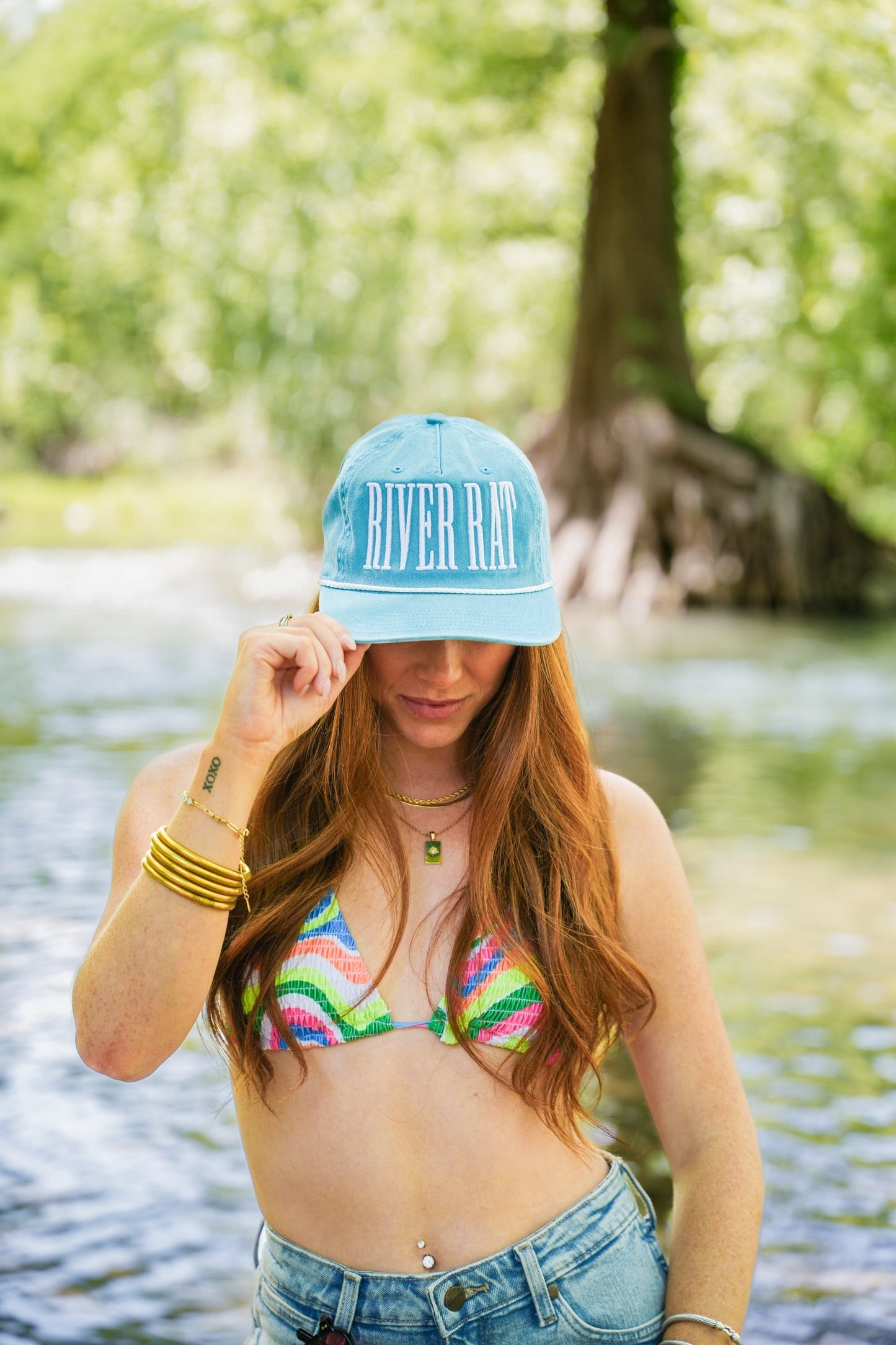 RIVER RAT TRUCKER HAT | CANVAS CAP