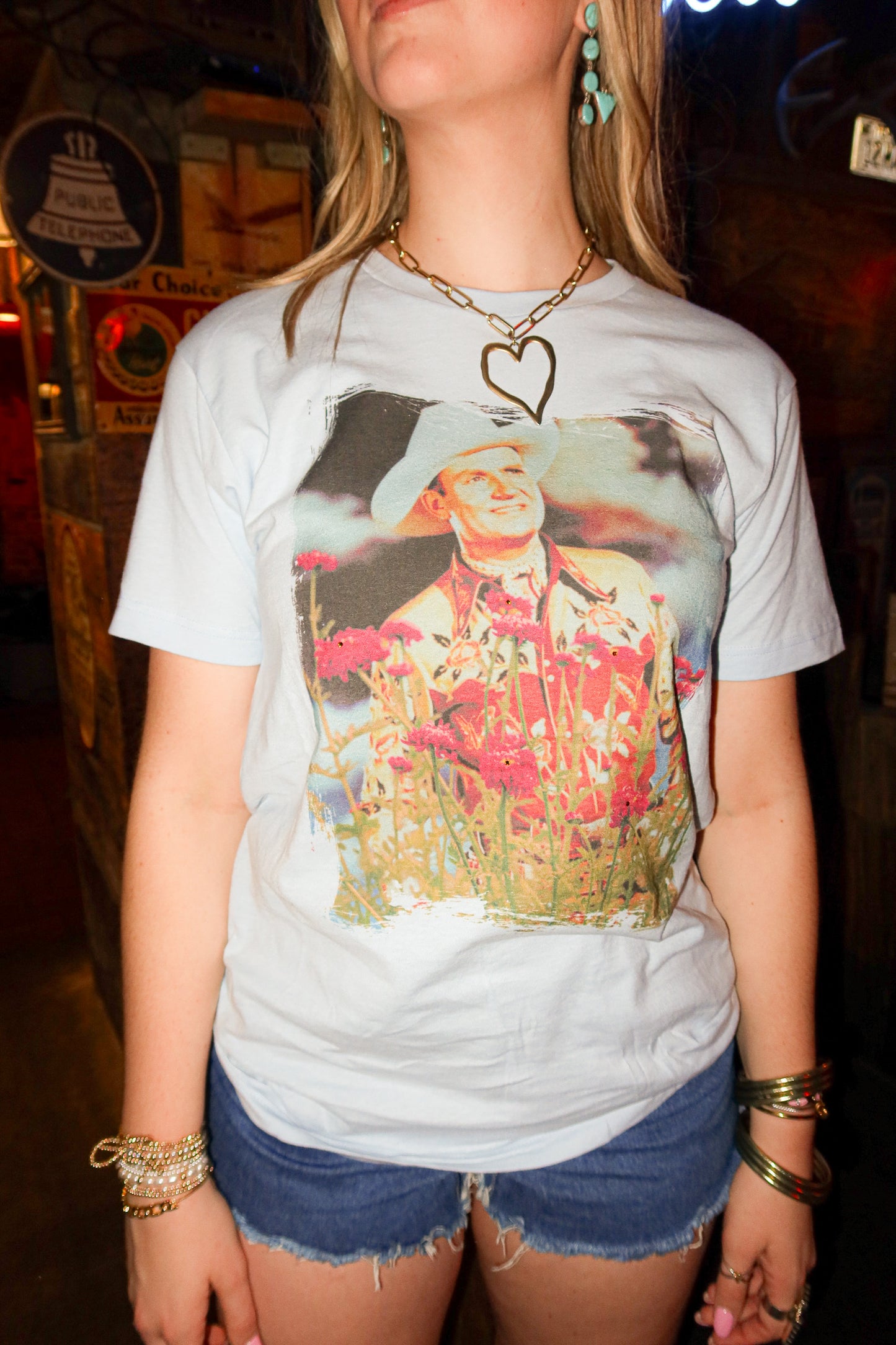 FLORAL COWBOY TEE | CREWNECK