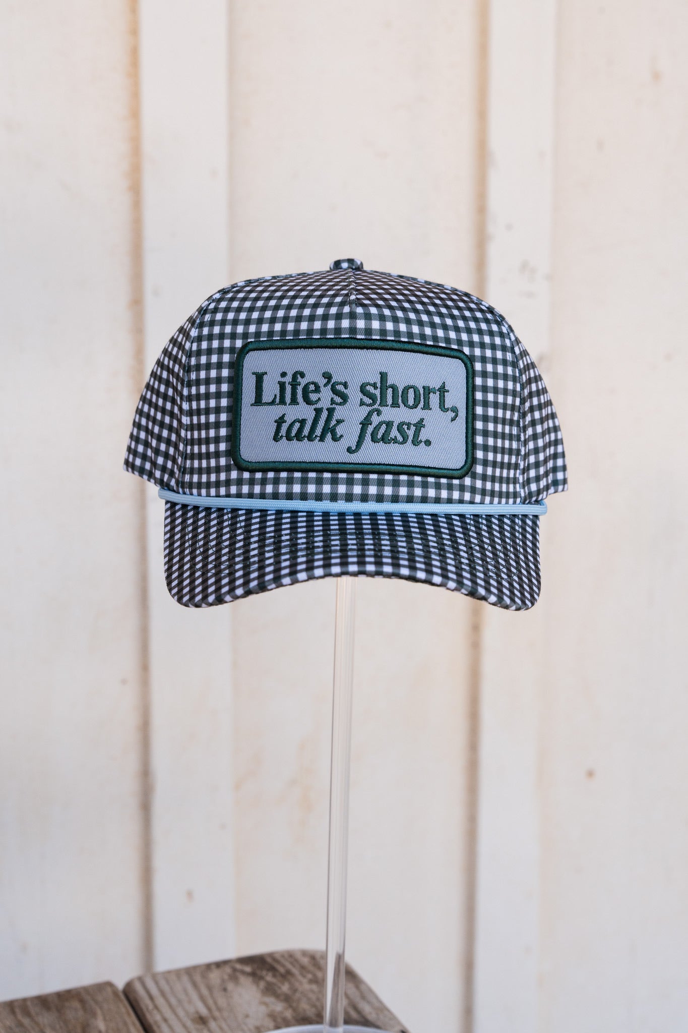 LIFE'S SHORT TALK FAST CANVAS CAP