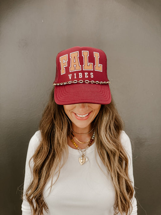 FALL VIBES TRUCKER HAT