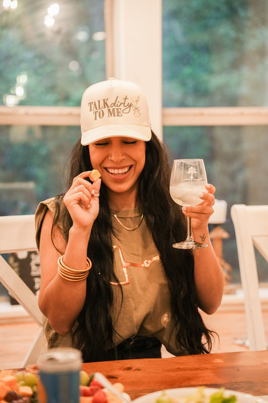 TALK DIRTY TO ME CANVAS CAP
