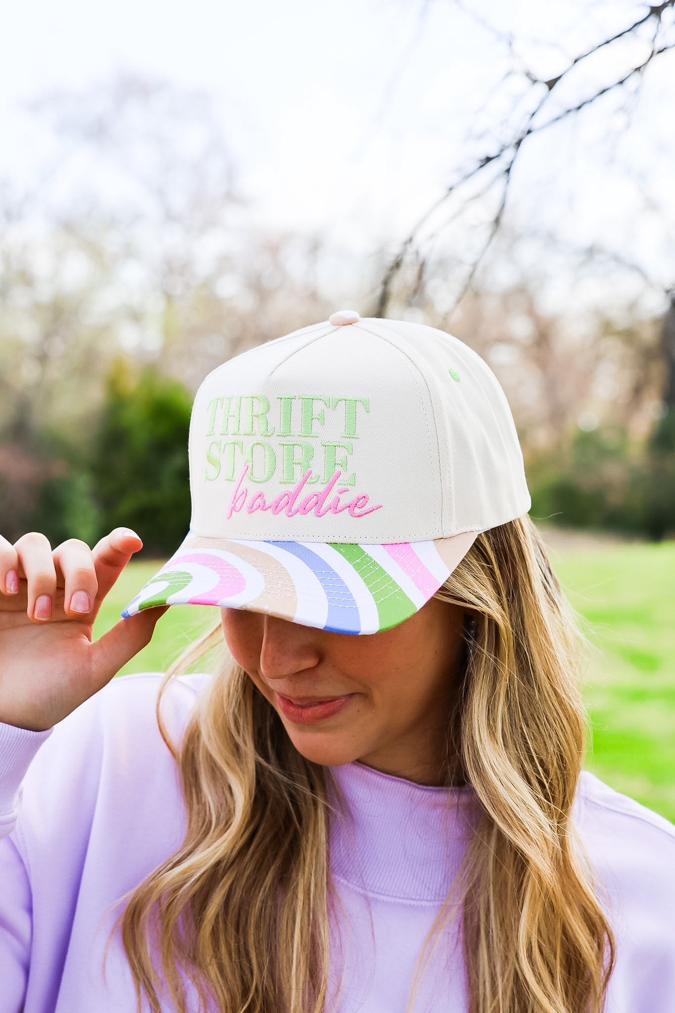 THRIFT STORE BADDIE CANVAS CAP