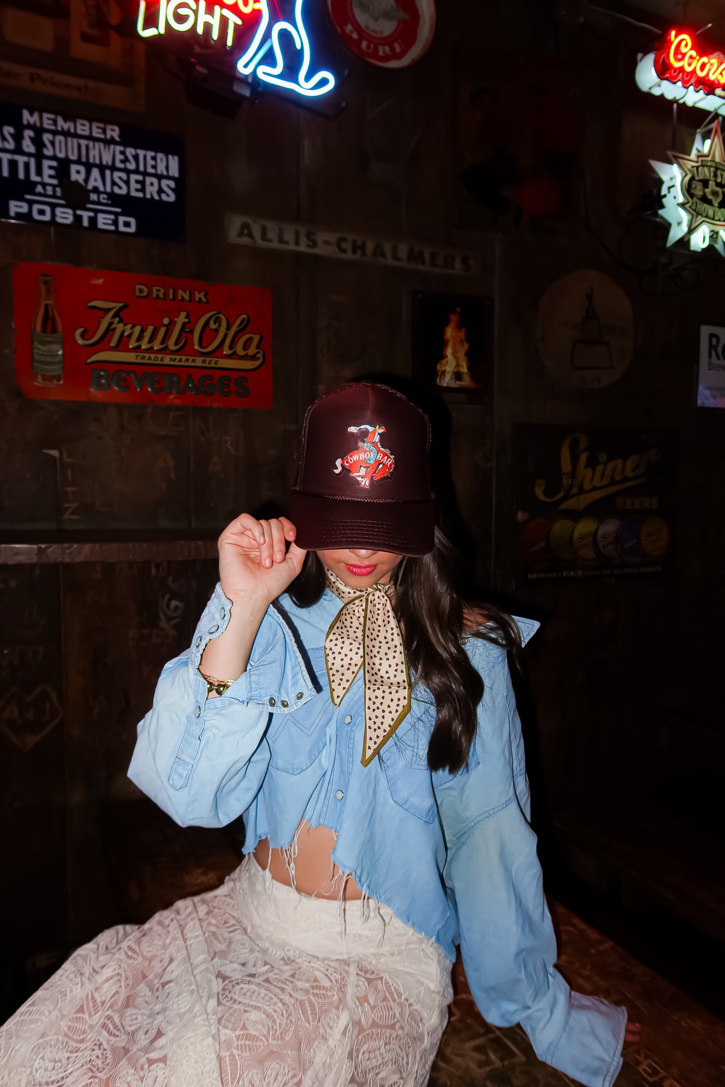 COWBOY BAR TRUCKER HAT