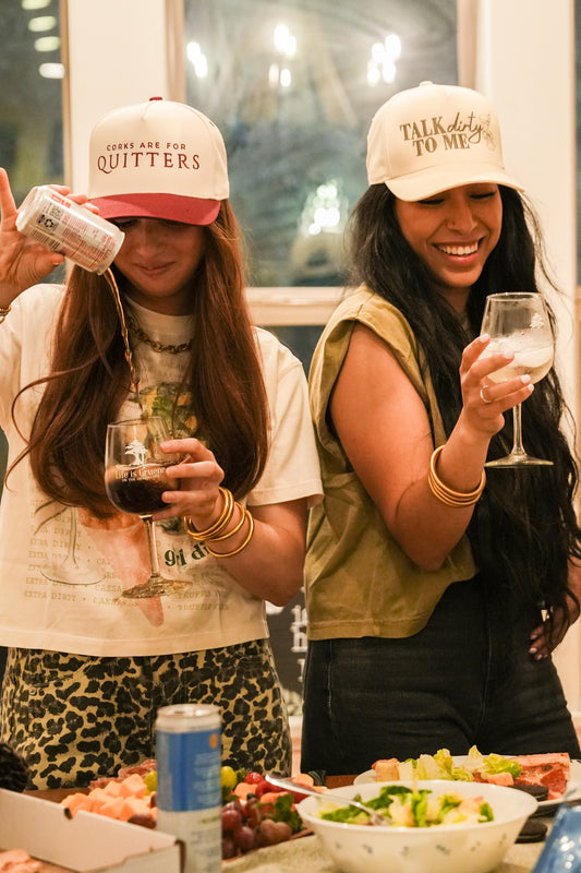 CORKS ARE FOR QUITTERS CANVAS CAP