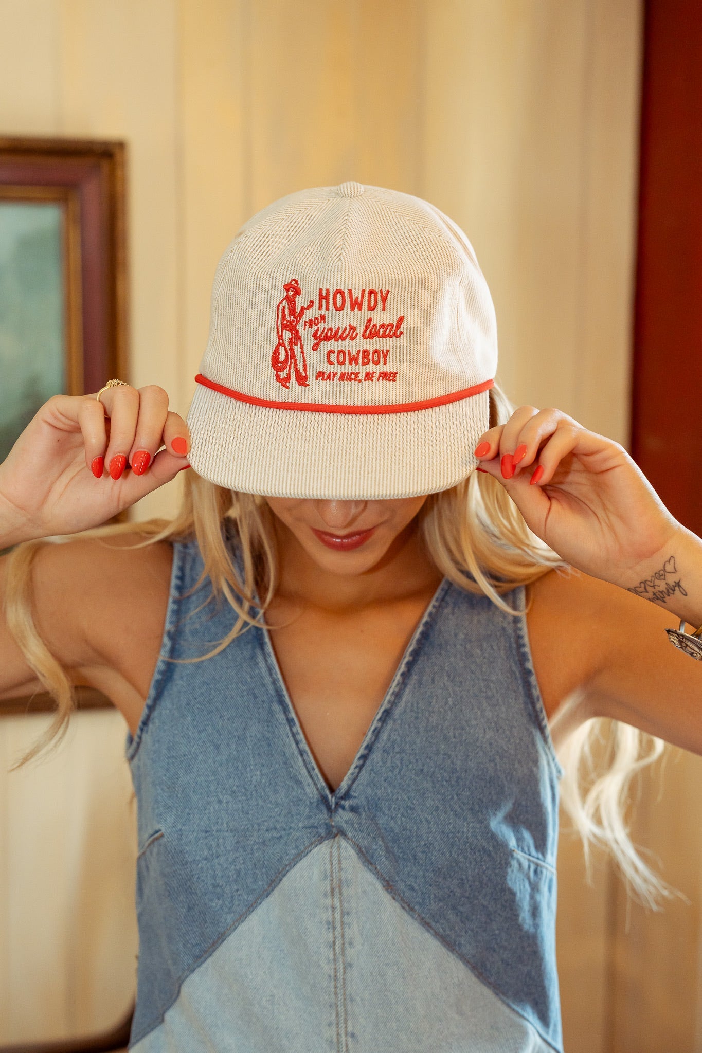 HOWDY FROM YOUR LOCAL COWBOY CANVAS CAP