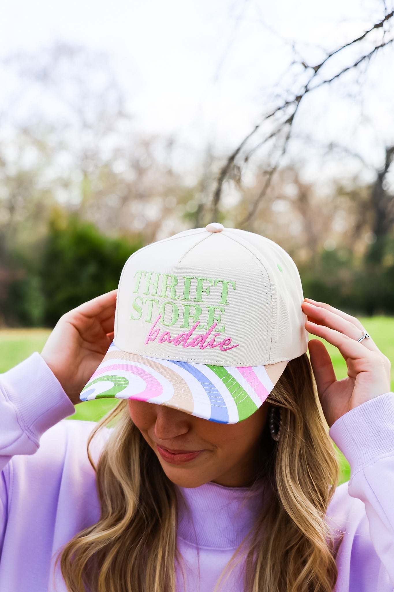 THRIFT STORE BADDIE CANVAS CAP