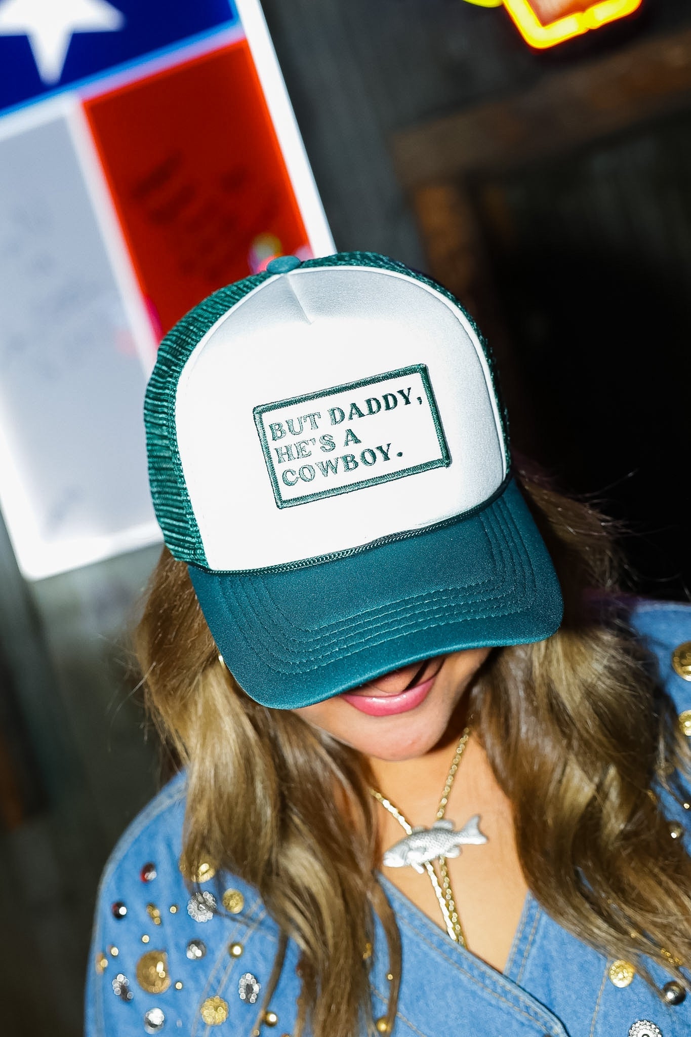 BUT DADDY, HE'S A COWBOY TRUCKER HAT | CANVAS CAP