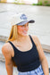 GINGHAM FOOTBALL CANVAS CAP