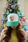 VINTAGE PINK SANTA TRUCKER HAT