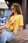 GINA PINK LABEL LIGHTNING COWBOY TEE