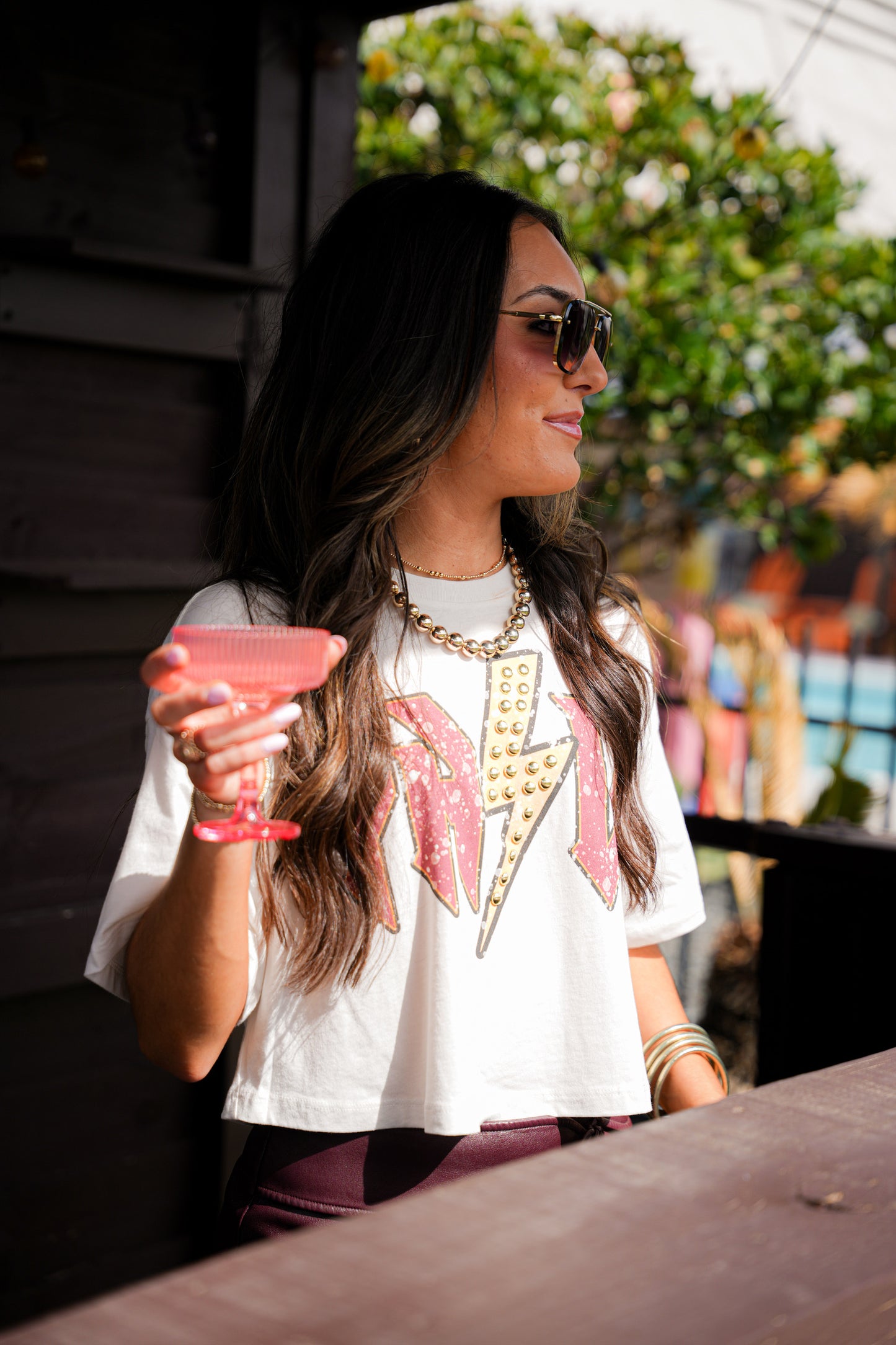 GINA PINK LABEL Y'ALL TEE
