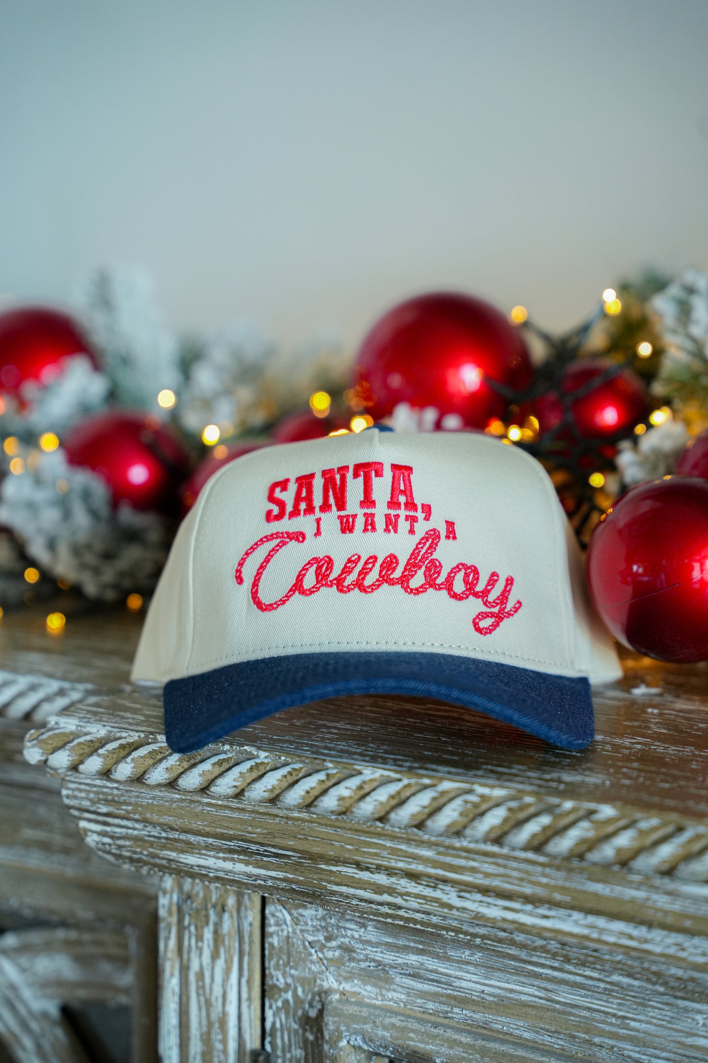 SANTA, I WANT A COWBOY CANVAS CAP