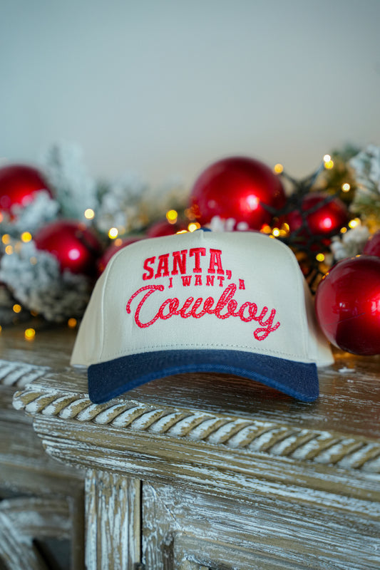 SANTA, I WANT A COWBOY CANVAS CAP